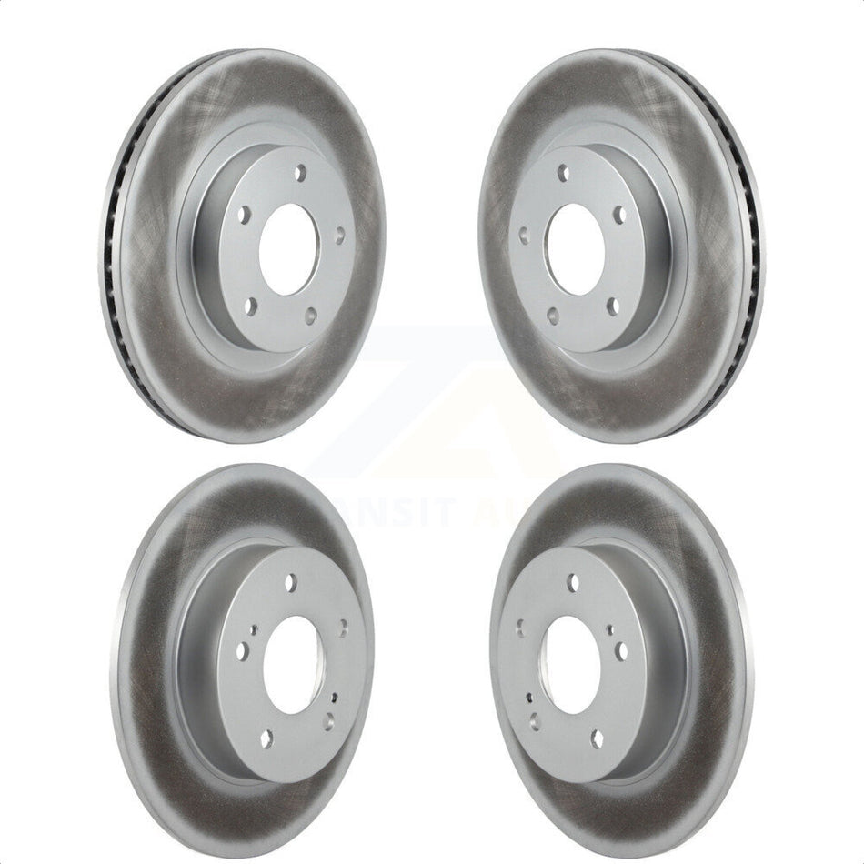 Front Rear Coated Disc Brake Rotors Kit For Nissan Maxima Infiniti I35 INFINITI KG-100915 by Genius