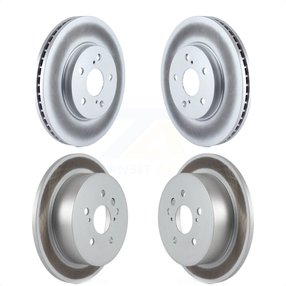 Front Rear Coated Disc Brake Rotors Kit For 2004-2010 Toyota Sienna KG-100918 by Genius