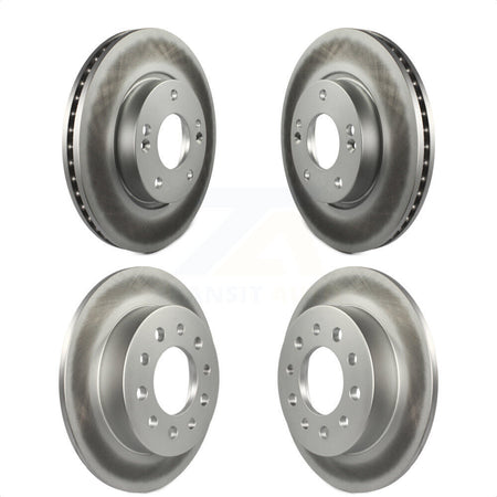 Front Rear Coated Disc Brake Rotors Kit For Hyundai Tiburon KG-100919 by Genius