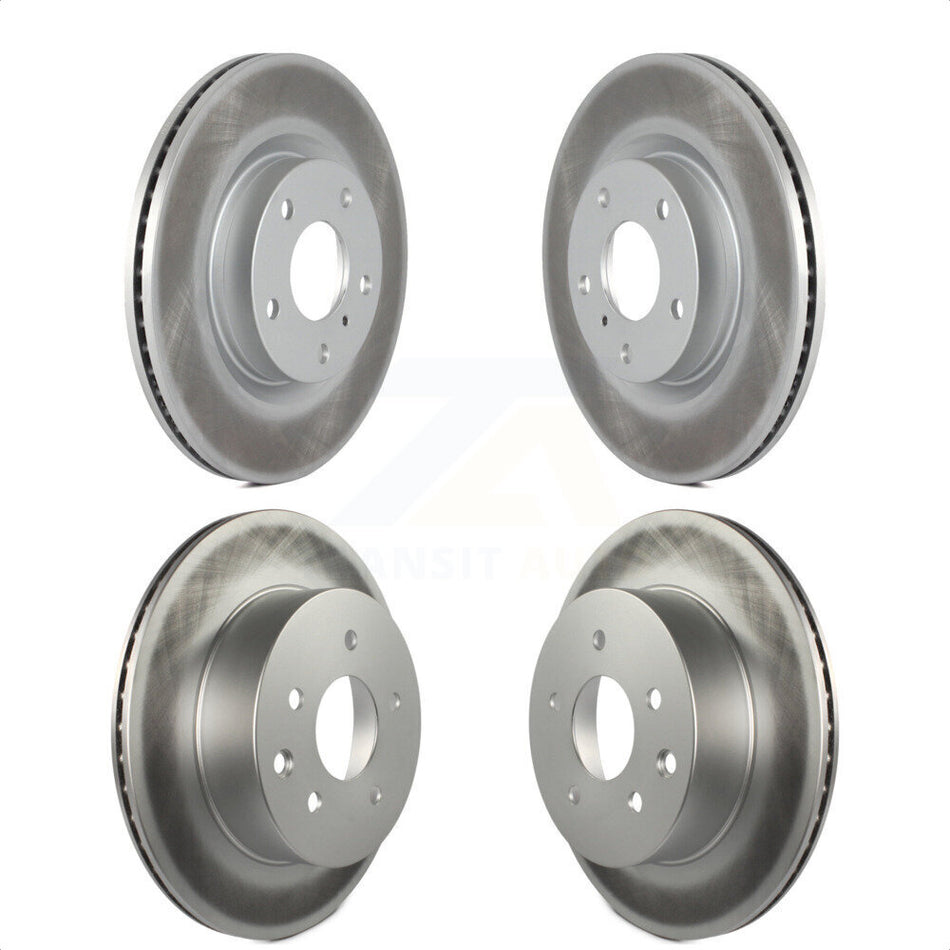 Front Rear Coated Disc Brake Rotors Kit For Infiniti G35 Nissan 350Z INFINITI KG-100933 by Genius