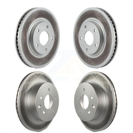 Front Rear Coated Disc Brake Rotors Kit For Infiniti Q45 M45 INFINITI KG-100934 by Genius