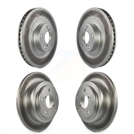 Front Rear Coated Disc Brake Rotors Kit For Subaru Forester Impreza Saab 9-2X KG-100936 by Genius