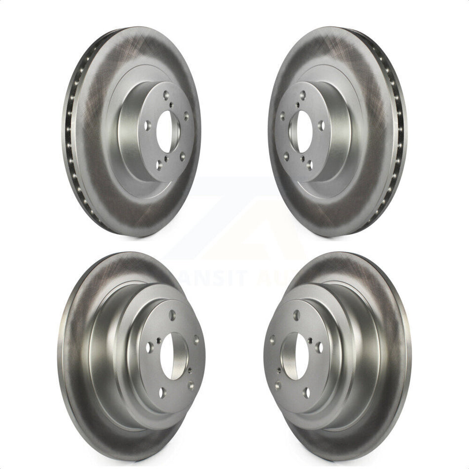 Front Rear Coated Disc Brake Rotors Kit For Subaru Forester Impreza Saab 9-2X KG-100936 by Genius