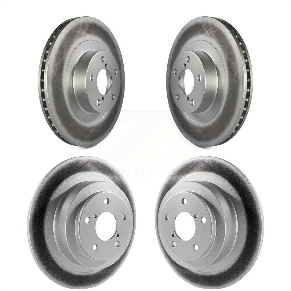 Front Rear Coated Disc Brake Rotors Kit For Subaru Outback Legacy Baja KG-100937 by Genius