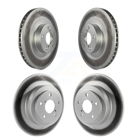 Front Rear Coated Disc Brake Rotors Kit For Subaru Outback Legacy Baja KG-100937 by Genius