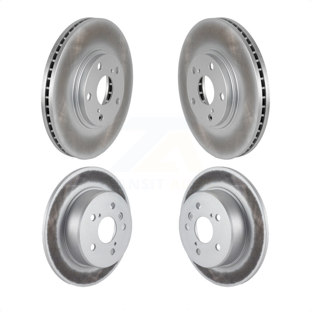 Front Rear Coated Disc Brake Rotors Kit For 2001-2003 Toyota Highlander AWD KG-100944 by Genius