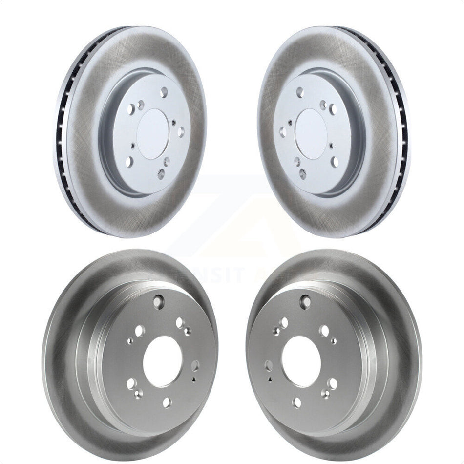 Front Rear Coated Disc Brake Rotors Kit For 2005-2010 Honda Odyssey KG-100962 by Genius