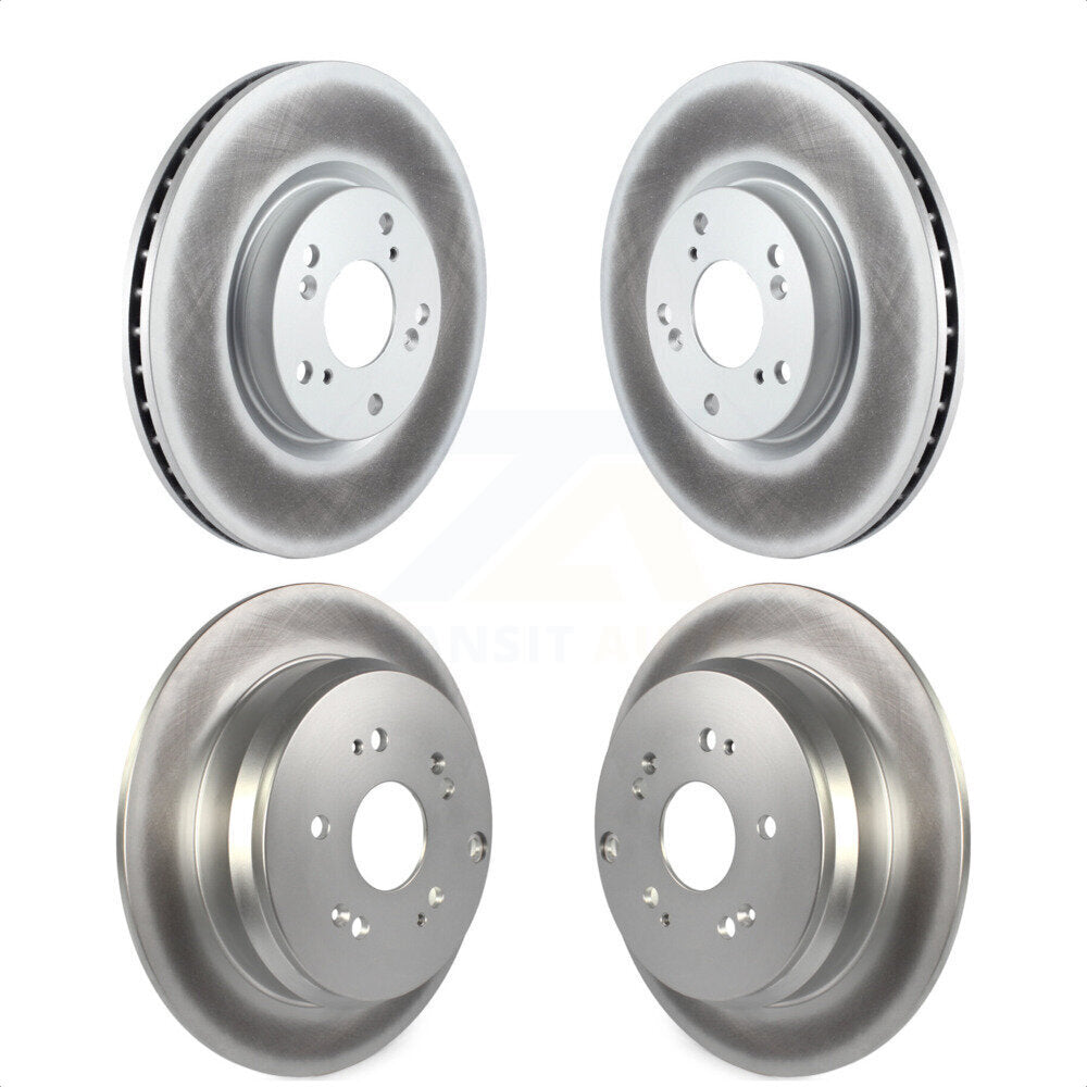 Front Rear Coated Disc Brake Rotors Kit For 2005-2006 Honda CR-V KG-100970 by Genius