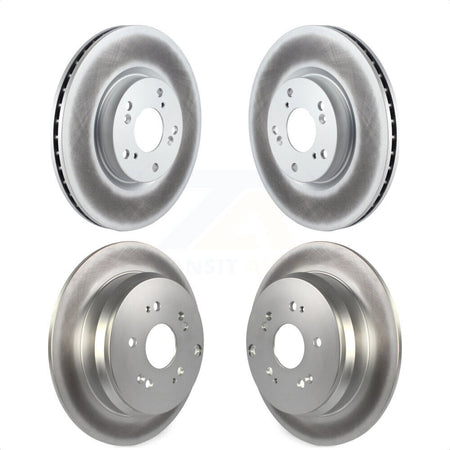 Front Rear Coated Disc Brake Rotors Kit For 2005-2006 Honda CR-V KG-100970 by Genius