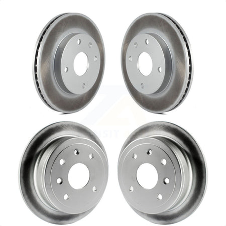 Front Rear Coated Disc Brake Rotors Kit For Suzuki Forenza Reno Chevrolet Optra KG-100974 by Genius