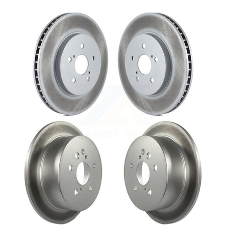 Front Rear Coated Disc Brake Rotors Kit For Lexus Toyota Highlander RX350 RX330 RX400h KG-100976 by Genius