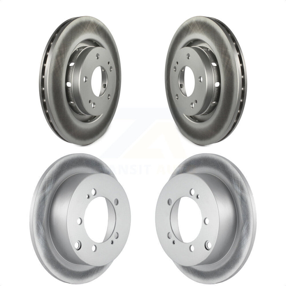 Front Rear Coated Disc Brake Rotors Kit For 2005-2006 Mitsubishi Outlander KG-100979 by Genius