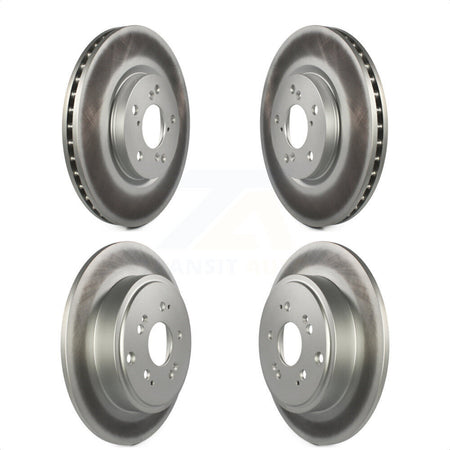 Front Rear Coated Disc Brake Rotors Kit For 2006-2014 Honda Ridgeline KG-100982 by Genius