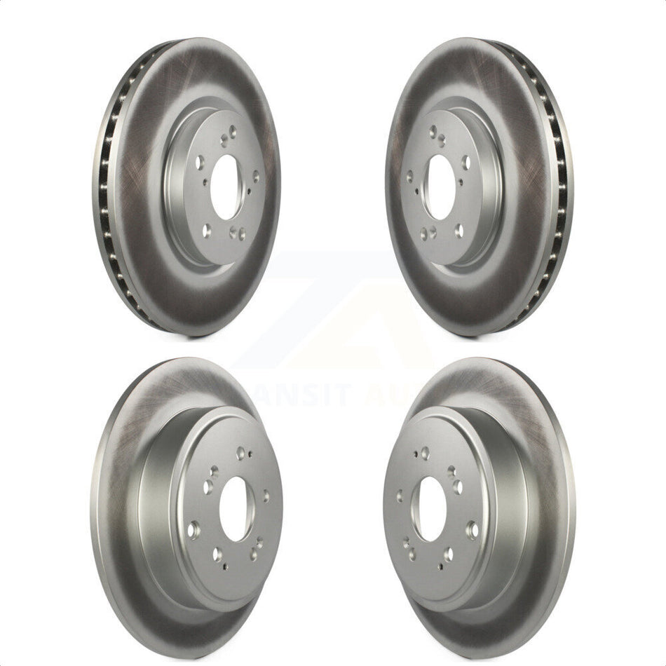 Front Rear Coated Disc Brake Rotors Kit For 2006-2014 Honda Ridgeline KG-100982 by Genius