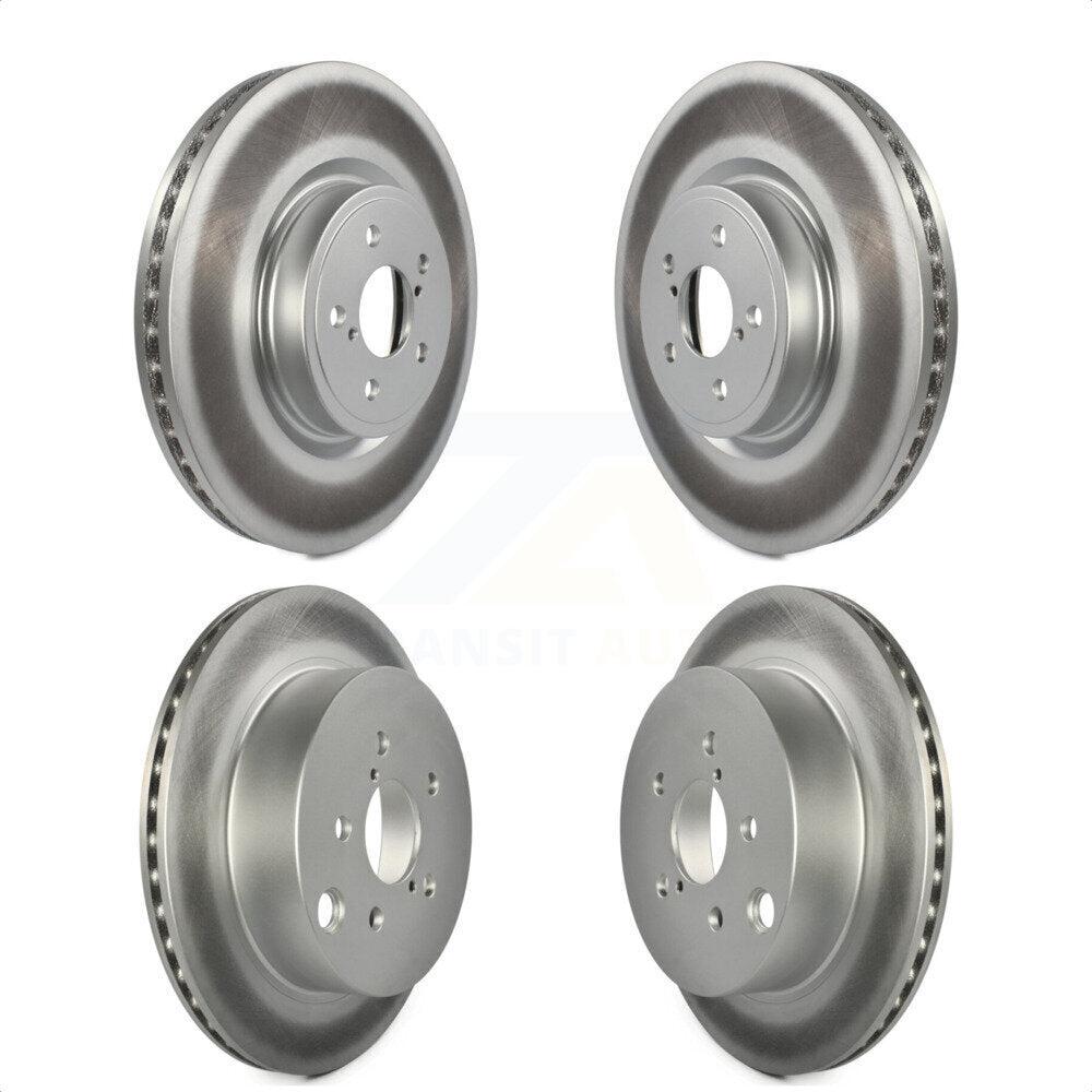 Front Rear Coated Disc Brake Rotors Kit For 2014-2018 Subaru Forester 2.0L KG-100986 by Genius