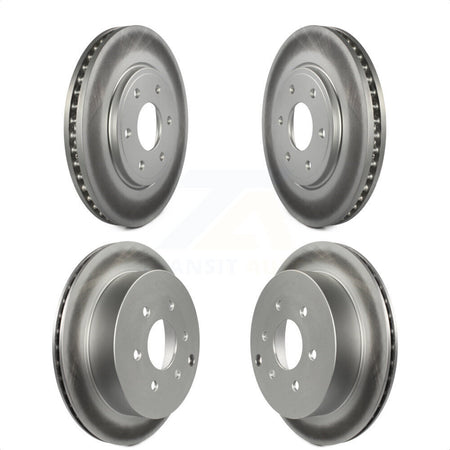 Front Rear Coated Disc Brake Rotors Kit For Nissan Frontier Suzuki Equator 2.5L KG-100987 by Genius