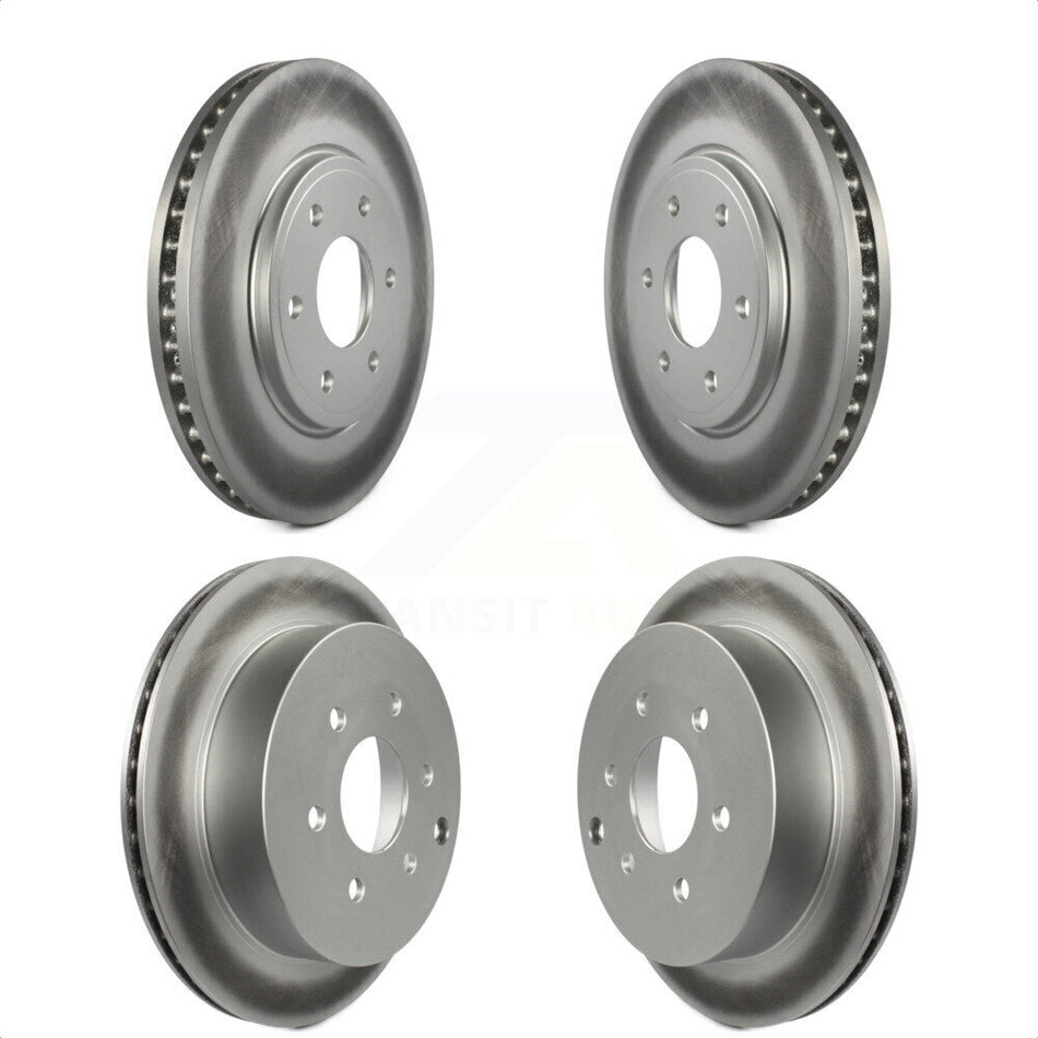 Front Rear Coated Disc Brake Rotors Kit For Nissan Frontier Suzuki Equator 2.5L KG-100987 by Genius