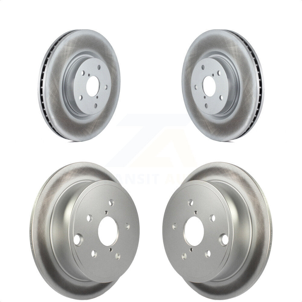 Front Rear Coated Disc Brake Rotors Kit For Subaru WRX KG-100993 by Genius