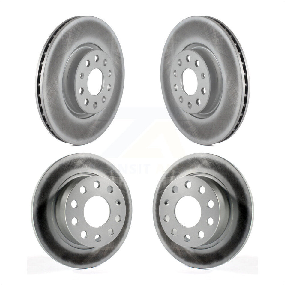 Front Rear Coated Disc Brake Rotors Kit For Volkswagen Jetta Beetle KG-100998 by Genius