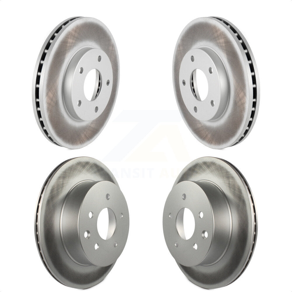 Front Rear Coated Disc Brake Rotors Kit For 2005-2006 Nissan X-Trail KG-101001 by Genius