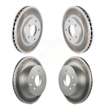 Front Rear Coated Disc Brake Rotors Kit For 2005-2006 Nissan X-Trail KG-101001 by Genius