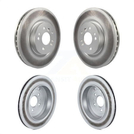 Front Rear Coated Disc Brake Rotors Kit For Mercedes-Benz R350 ML500 R500 R320 With Vented Rotor KG-101009 by Genius