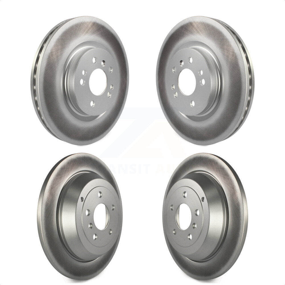 Front Rear Coated Disc Brake Rotors Kit For Mercedes-Benz ML350 R350 ML500 ML320 R500 R320 ML450 KG-101010 by Genius