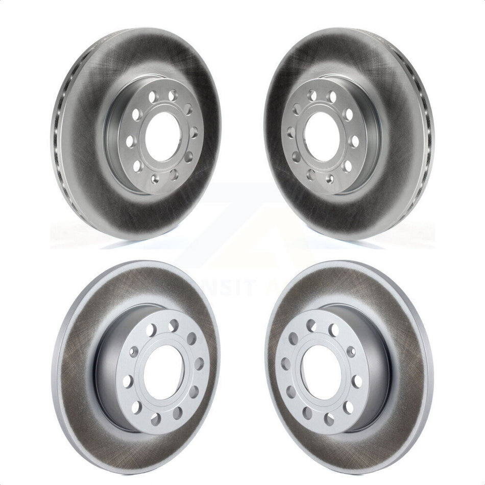 Front Rear Coated Disc Brake Rotors Kit For 2006-2009 Volkswagen Rabbit KG-101015 by Genius