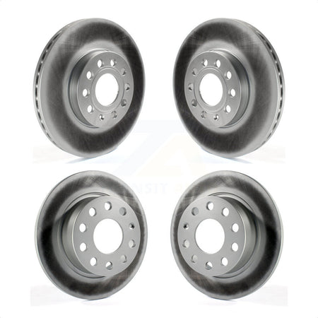 Front Rear Coated Disc Brake Rotors Kit For Volkswagen Jetta Beetle Golf SportWagen KG-101017 by Genius