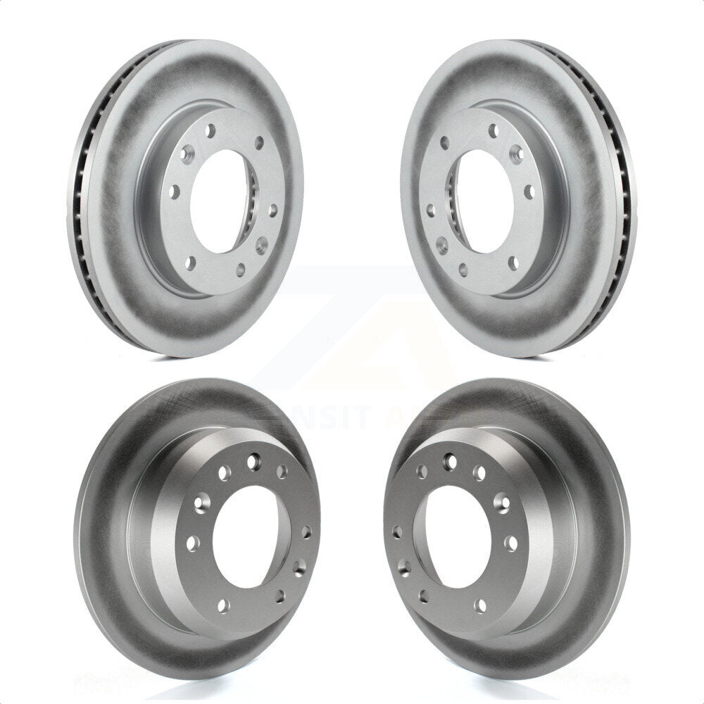 Front Rear Coated Disc Brake Rotors Kit For Kia Sedona Hyundai Entourage KG-101025 by Genius