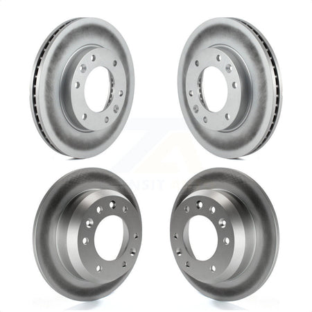 Front Rear Coated Disc Brake Rotors Kit For Kia Sedona Hyundai Entourage KG-101025 by Genius