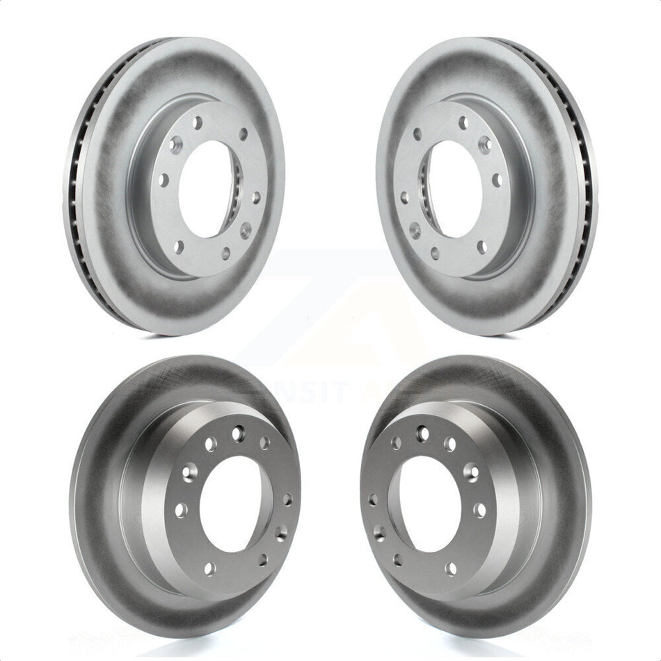 Front Rear Coated Disc Brake Rotors Kit For Kia Sedona Hyundai Entourage KG-101025 by Genius