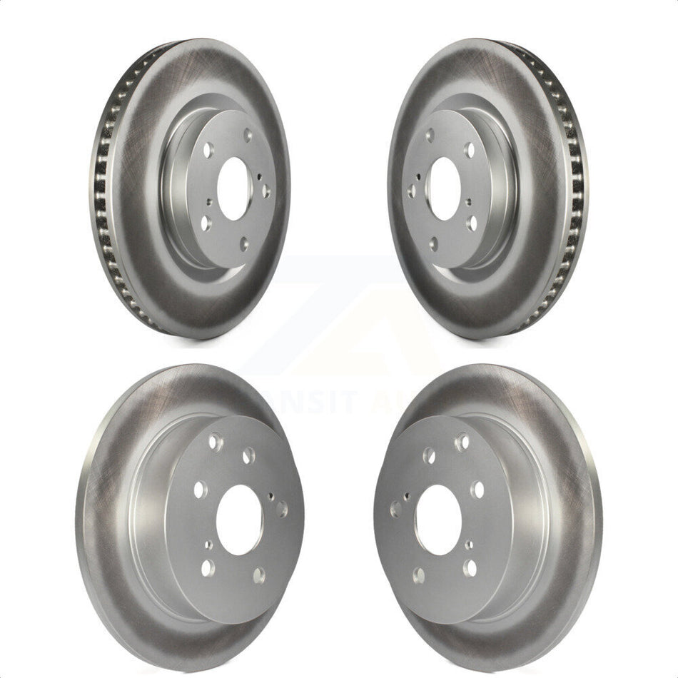 Front Rear Coated Disc Brake Rotors Kit For Toyota RAV4 KG-101028 by Genius