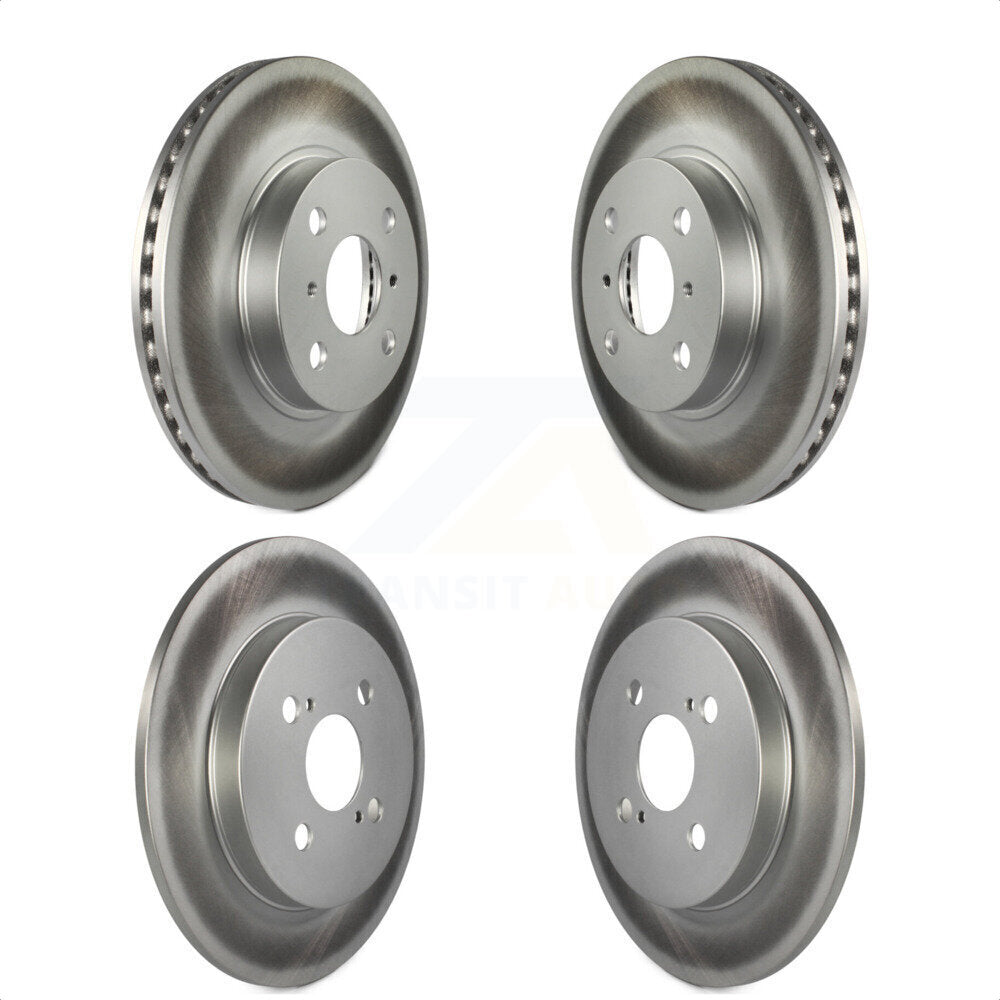 Front Rear Coated Disc Brake Rotors Kit For Toyota Yaris KG-101033 by Genius