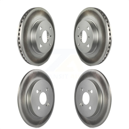 Front Rear Coated Disc Brake Rotors Kit For Toyota Yaris KG-101033 by Genius