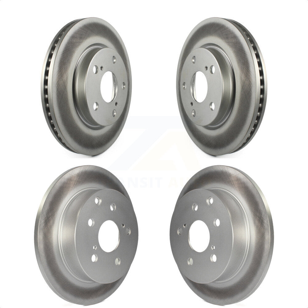 Front Rear Coated Disc Brake Rotors Kit For Toyota RAV4 Lexus HS250h KG-101034 by Genius