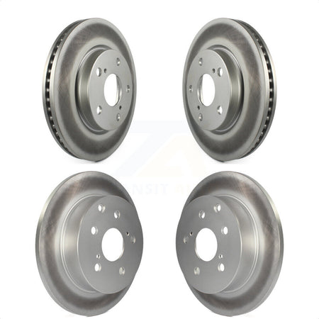 Front Rear Coated Disc Brake Rotors Kit For Toyota RAV4 Lexus HS250h KG-101034 by Genius