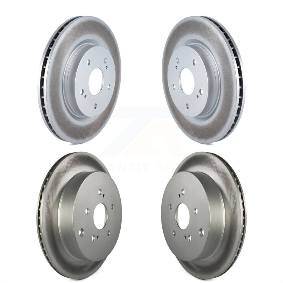 Front Rear Coated Disc Brake Rotors Kit For 2009-2013 Suzuki Grand Vitara KG-101042 by Genius