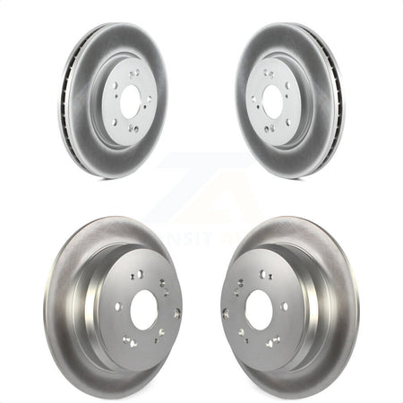 Front Rear Coated Disc Brake Rotors Kit For Honda CR-V Acura RDX KG-101043 by Genius