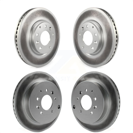 Front Rear Coated Disc Brake Rotors Kit For Ford Edge Mazda CX-7 Lincoln MKX KG-101046 by Genius