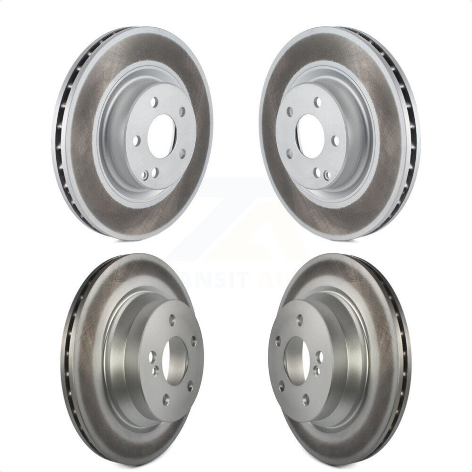 Front Rear Coated Disc Brake Rotors Kit For Mercedes-Benz GLK350 CLS550 CLS500 GLK250 E550 KG-101049 by Genius