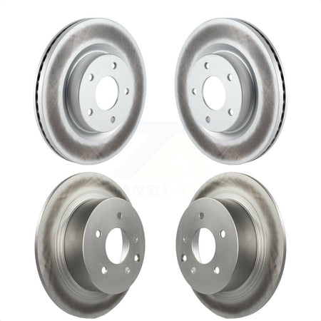 Front Rear Coated Disc Brake Rotors Kit For Nissan Altima KG-101054 by Genius