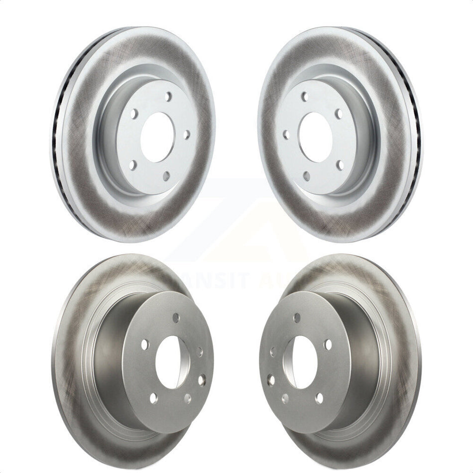 Front Rear Coated Disc Brake Rotors Kit For Nissan Altima KG-101054 by Genius