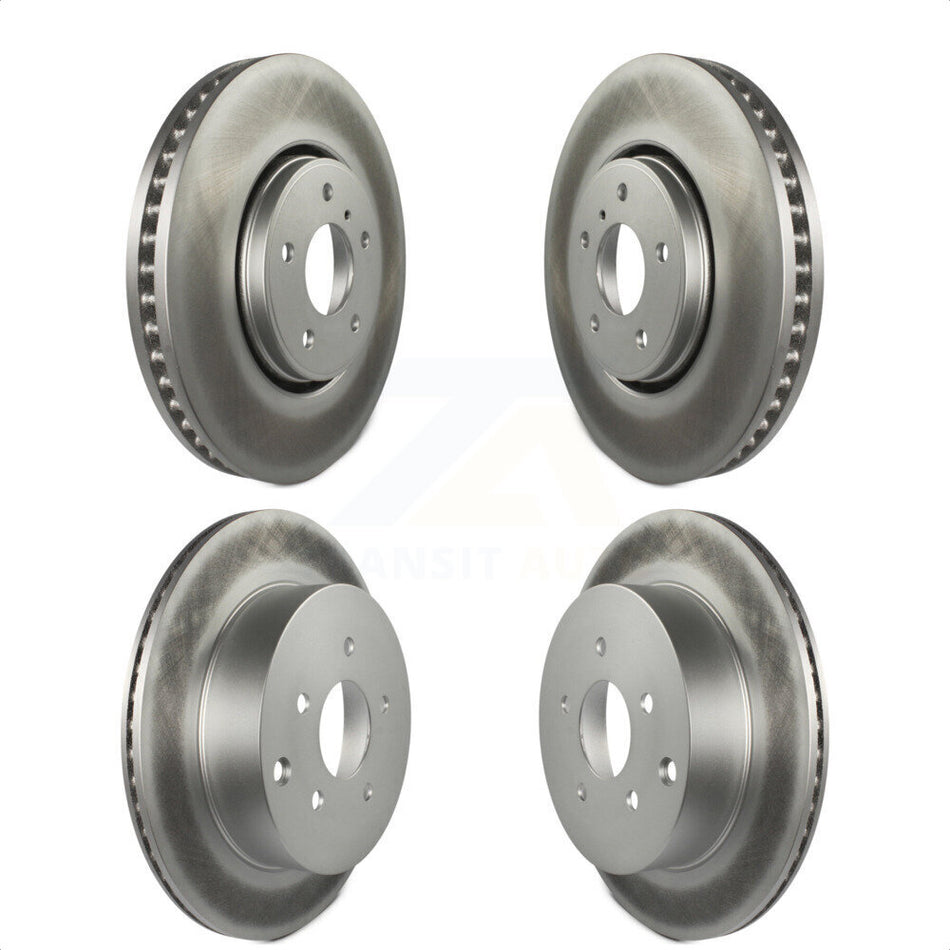 Front Rear Coated Disc Brake Rotors Kit For Infiniti FX35 FX37 QX70 FX45 INFINITI KG-101056 by Genius