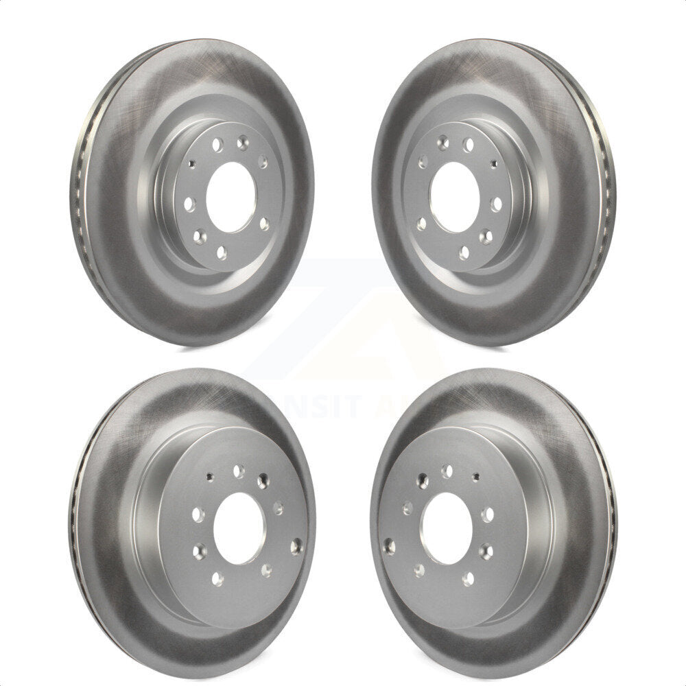 Front Rear Coated Disc Brake Rotors Kit For 2007-2015 Mazda CX-9 KG-101059 by Genius