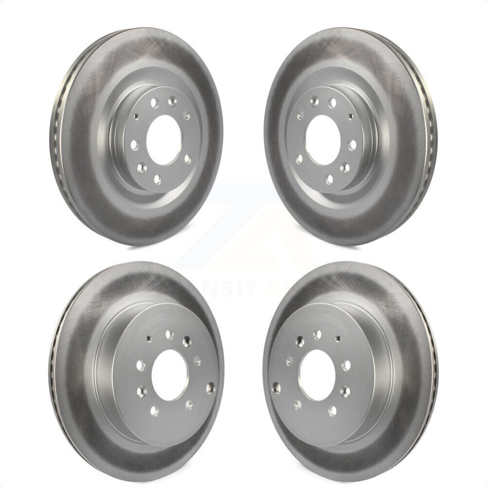 Front Rear Coated Disc Brake Rotors Kit For 2007-2015 Mazda CX-9 KG-101059 by Genius