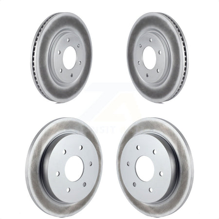 Front Rear Coated Disc Brake Rotors Kit For Nissan Armada TITAN INFINITI QX56 KG-101078 by Genius