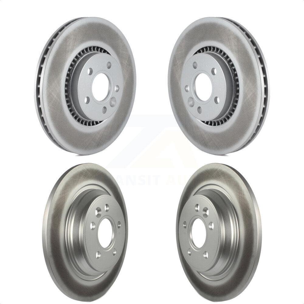 Front Rear Coated Disc Brake Rotors Kit For Volvo S60 V60 Cross Country V70 KG-101088 by Genius