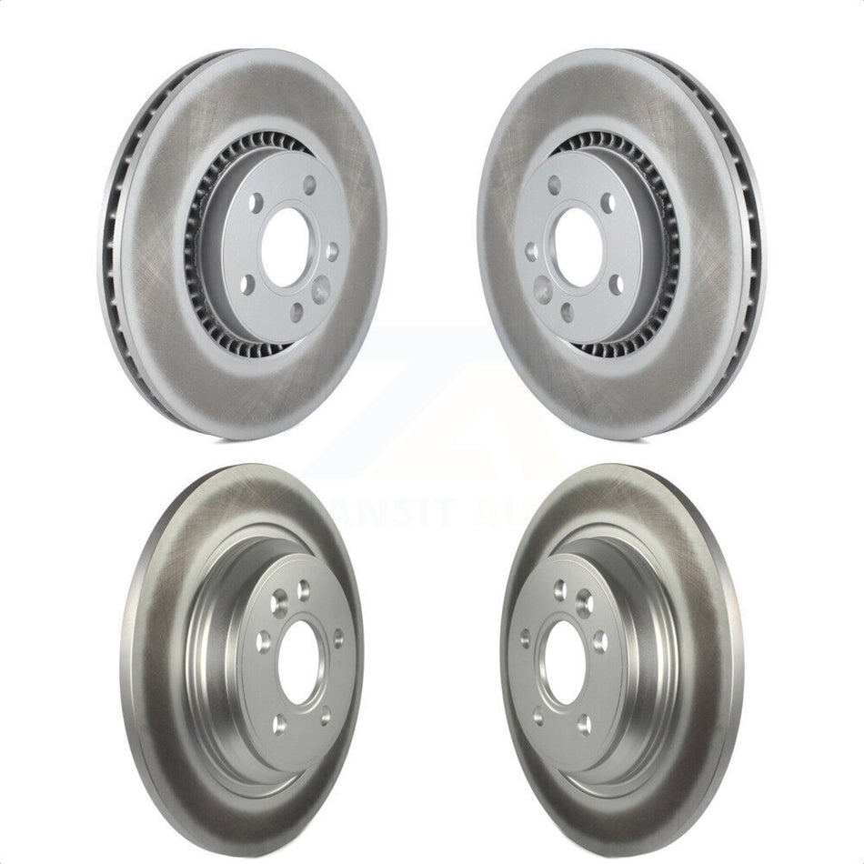 Front Rear Coated Disc Brake Rotors Kit For Volvo S60 V60 Cross Country V70 KG-101088 by Genius