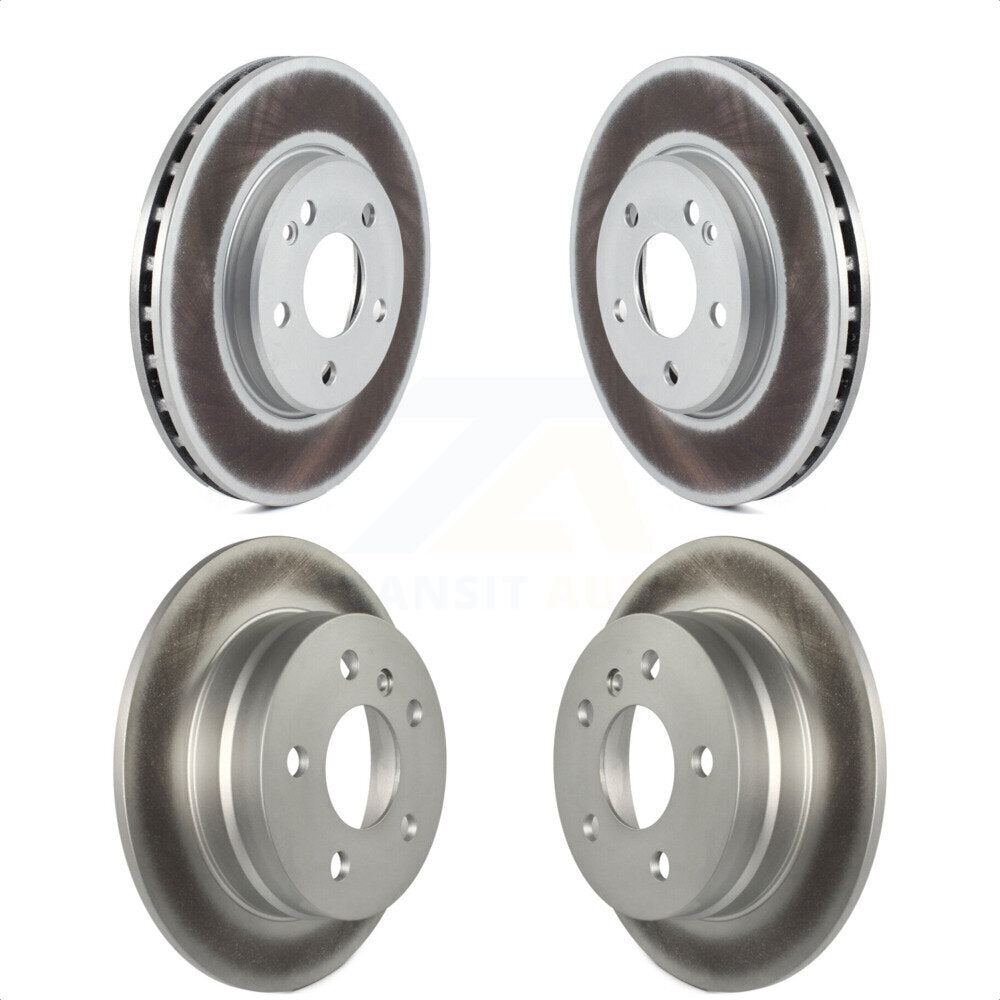 Front Rear Coated Disc Brake Rotors Kit For 2006-2011 Mercedes-Benz B200 KG-101101 by Genius